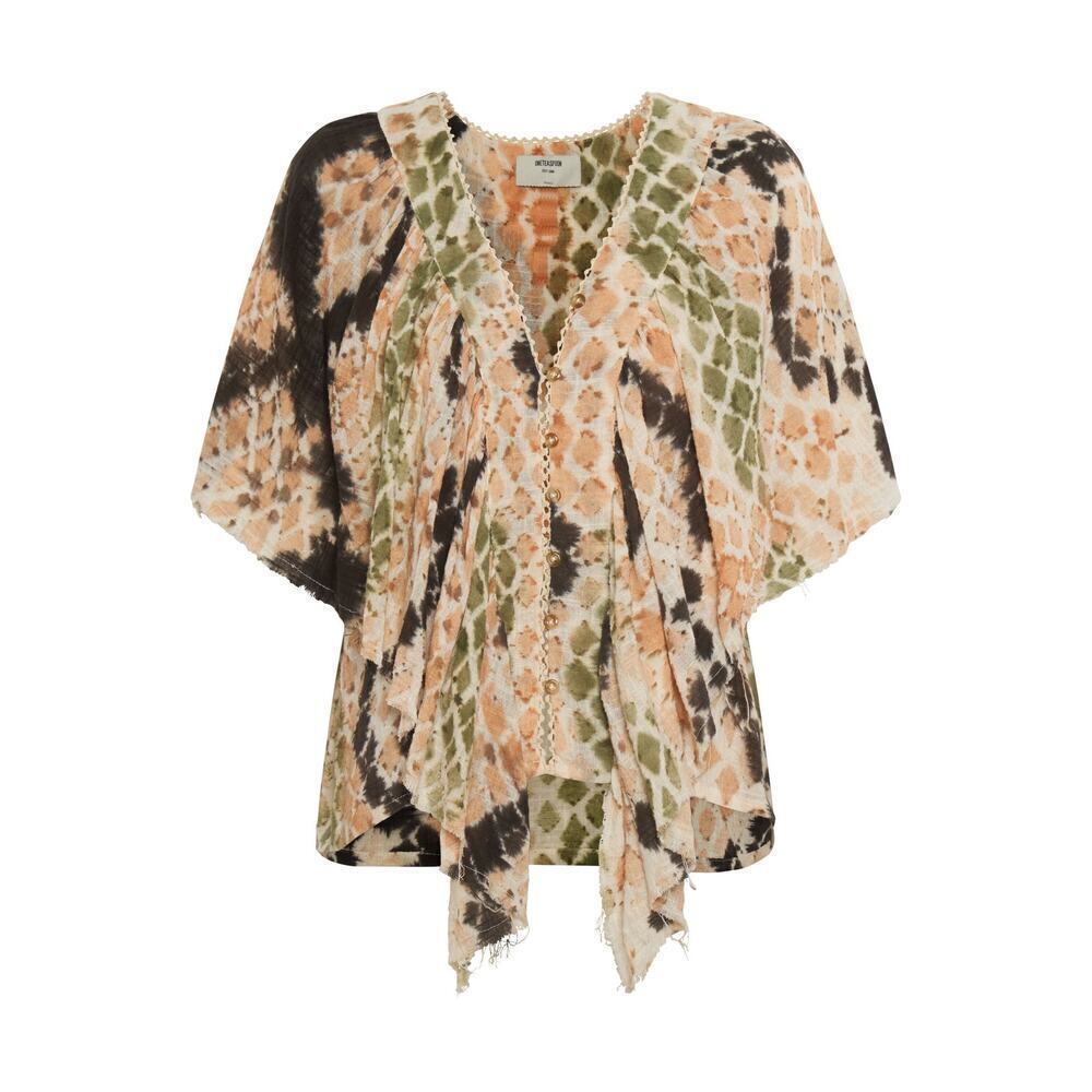 NWT One Teaspoon Hand‎ Painted Boa Top Size Small